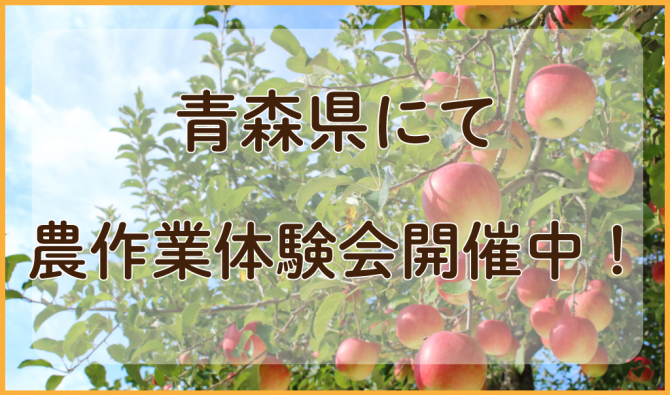 「青森県主催の農作業体験会の開催決定」のサムネイル