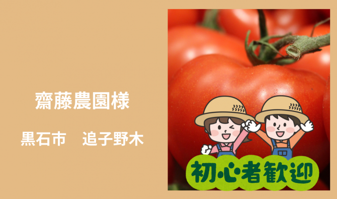 「「 🍅齋藤農園さん」黒石市 トマトの収穫作業 7月お仕事カレンダー」のサムネイル