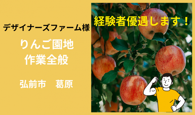 「「  デザイナーズファームさん」りんごの葉取り・収穫・倉庫内作業 10月お仕事カレンダー」のサムネイル