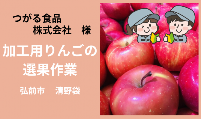 「「つがる食品株式会社さん」弘前市 加工りんごの選果作業 12月お仕事カレンダー」のサムネイル